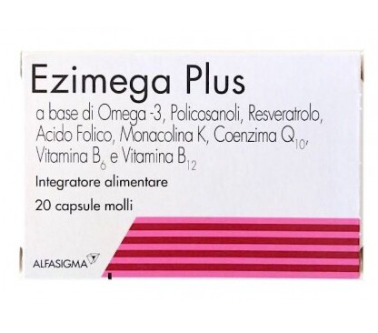 Alfasigma Ezimega Plus 20 Capsule Molli per Colesterolo